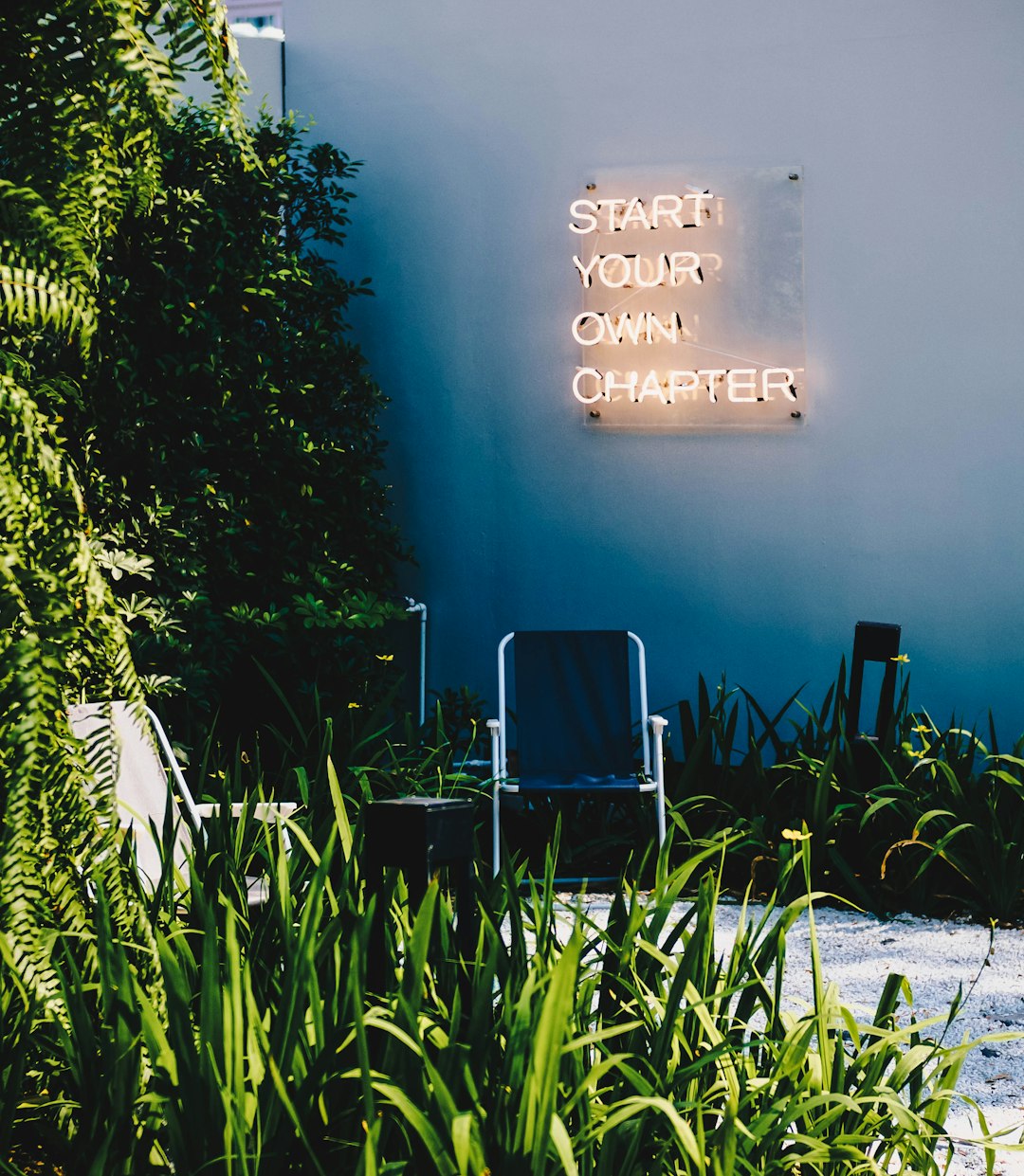 Photo by Waranont (Joe) start your own chapter neon signage